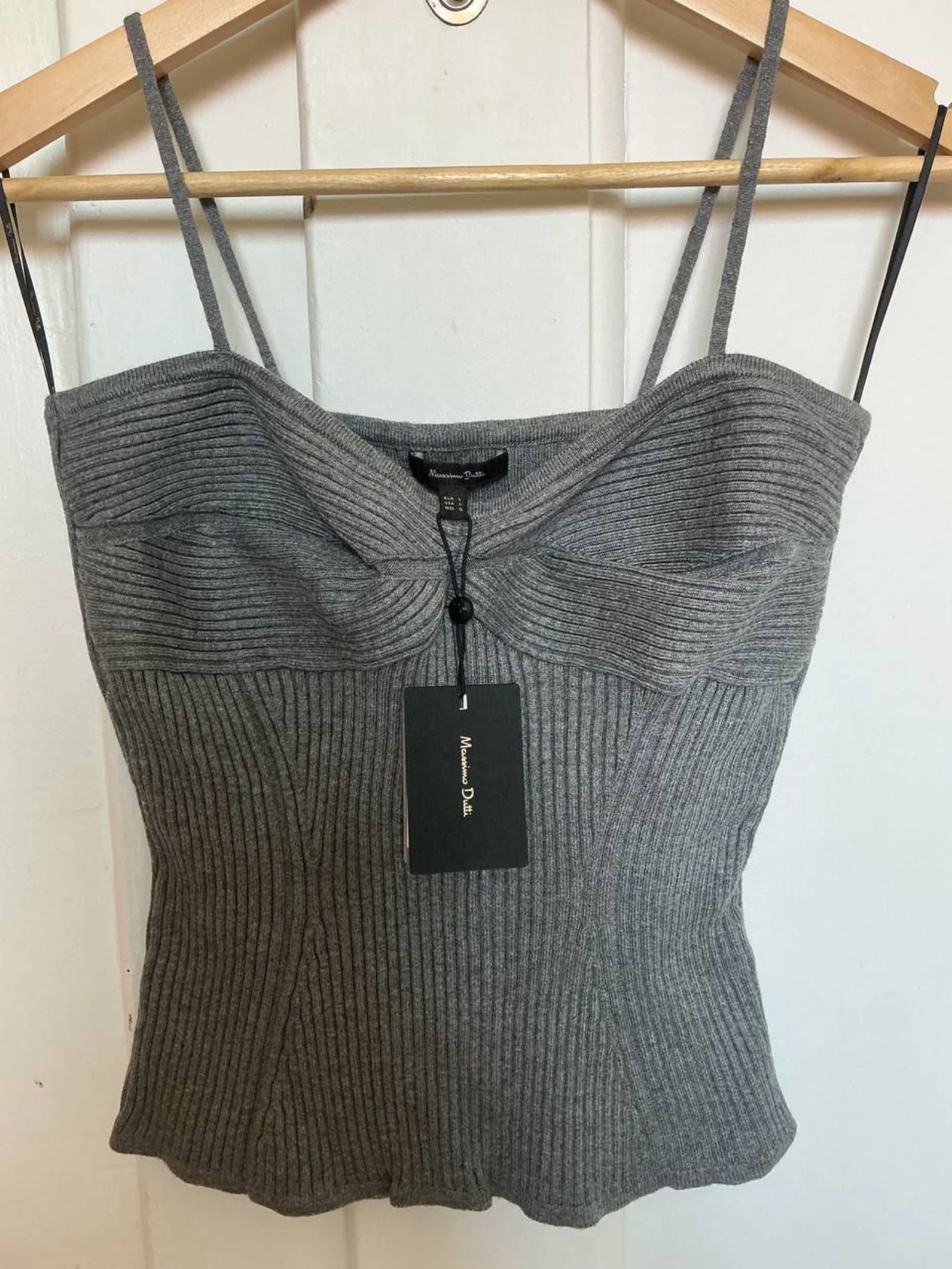 Top Femme Massimo Dutti Gris Taille 40 